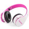 BESTGOT Kids Headphones Bluetooth, BT6002 Wireless Headphones for Kids Child Volume Limited 85/110dB for School Foldable Headset for 60 Hours PC/Phone/Tablets/TV (White/Pink) view 1