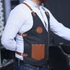 FLAMIA & JABZ Vest Style Apron for professional barber, hairdresser & hairstylist (Black) view 3