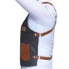 FLAMIA & JABZ Vest Style Apron for professional barber, hairdresser & hairstylist (Black) view 4