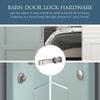 National Hardware N700-151 Barn Door Lock, 5" x 1-1/4" x 3/4", Satin Nickel view 3