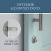 National Hardware N700-151 Barn Door Lock, 5" x 1-1/4" x 3/4", Satin Nickel view 4