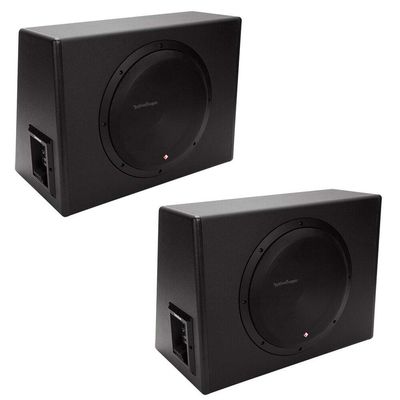 12" 300Single Powered Subwoofer Sub Enclosure (2 Pack)