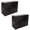 12" 300Single Powered Subwoofer Sub Enclosure (2 Pack) view 1