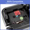 GREENCYCLE 10 Pack Compatible for Ptouch TZe-431 AZE 431 TZ431 TZ-431 1/2" 12mm 0.47 inch Laminated Black on Red TZ TZe Label Tapes Used in PTH110 PT-D200 PTD600 D400 Label Makers view 2