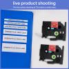GREENCYCLE 10 Pack Compatible for Ptouch TZe-431 AZE 431 TZ431 TZ-431 1/2" 12mm 0.47 inch Laminated Black on Red TZ TZe Label Tapes Used in PTH110 PT-D200 PTD600 D400 Label Makers view 3