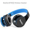 BESTGOT Kids Headphones Bluetooth, BT6002 Wireless Headphones for Kids Child Volume Limited 85/110dB for School Foldable Headset for 60 Hours PC/Phone/Tablets/TV (Black/Blue) view 4