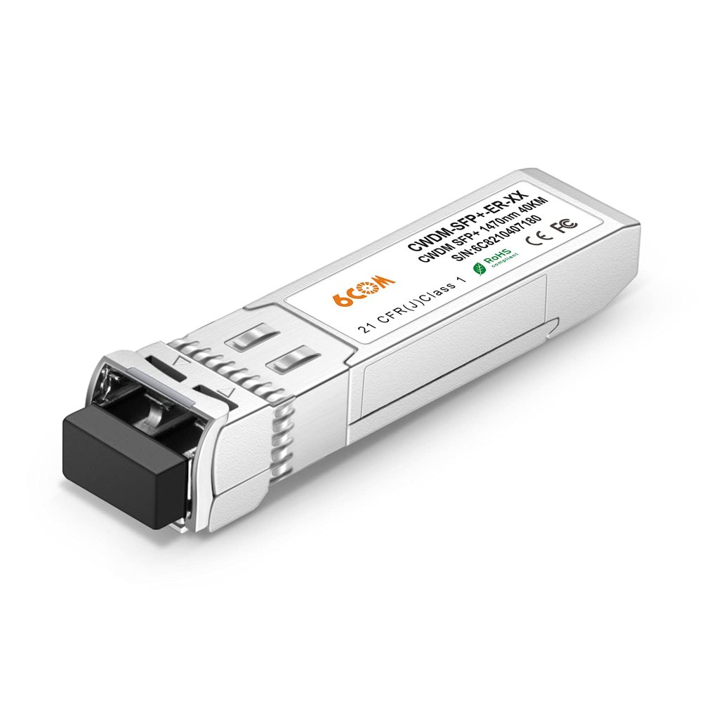 6COMGIGA 10G CWDM SFP+ 1350nm 40km DOM LC SMF Transceiver Module for Cisco CWDM-SFP10G-1350