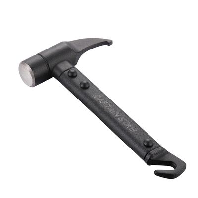 CAPTAIN STAG UA-4541 Peg Hammer, Tent Hammer, Solid, Aluminum, Peg Removal, Short Hammer