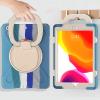360 Degree Rotating Bracket iPad Air3 Pro10.5 case with Shoulder Strap & Pencil Holder & Handle Shockproof and dustproof Child Protection Cover (iPadPro10.5/Air3, Colourful Blue) view 2