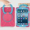 360 Degree Rotating Bracket iPad Air3 Pro10.5 case with Shoulder Strap & Pencil Holder & Handle Shockproof and dustproof Child Protection Cover (iPadPro10.5/Air3, Rose red+Blue) view 2