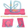 360 Degree Rotating Bracket iPad Air3 Pro10.5 case with Shoulder Strap & Pencil Holder & Handle Shockproof and dustproof Child Protection Cover (iPadPro10.5/Air3, Rose red+Blue) view 3