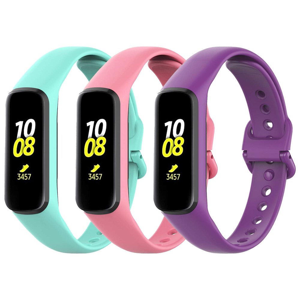 LeongLzt Galaxy Fit 2 Band Samsung Galaxy Fit 2 replacement Bands, Soft Silicone Galaxy Fit2 Straps for Samsung Galaxy Fit2 SM-R220 Smart Bands For Women & Men (3/6/8 - Pack)