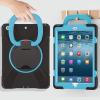 360 Degree Rotating Bracket iPad Air3 Pro10.5 case with Shoulder Strap & Pencil Holder & Handle Shockproof and dustproof Child Protection Cover (iPadPro10.5/Air3, Black+Blue) view 2