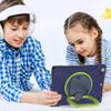 360 Degree Rotating Bracket iPad Air3 Pro10.5 case with Shoulder Strap & Pencil Holder & Handle Shockproof and dustproof Child Protection Cover (iPadPro10.5/Air3, Navy Blue+Lime) view 4