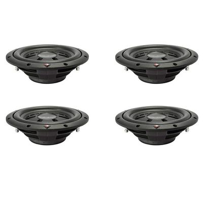 10 Inch 400W 12 Gauge Car Audio Shallow/Slim Subwoofer (4 Pack)