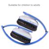 BESTGOT Kids Headphones Bluetooth, BT6002 Wireless Headphones for Kids Child Volume Limited 85/110dB for School Foldable Headset for 60 Hours PC/Phone/Tablets/TV (White/Blue) view 4