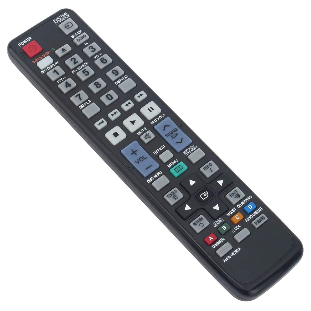 AH59-02293A Replace Remote fit for Samsung Home Theater System HT-C550 HT-C450 HT-C553 HT-C555 HT-C453 HT-C455 HT-C650W HT-C653W HT-C655W HT-C445N HT-C450N HT-C455N HT-C453N