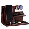 awofer Wood Phone Docking Station for Men Personalized - Idea for Him Husband Boyfriend Dad Son Uncle Boss Colleague - Perfect for Anniversary Birthday Father's Dad view 2
