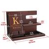 awofer Wood Phone Docking Station for Men Personalized - Idea for Him Husband Boyfriend Dad Son Uncle Boss Colleague - Perfect for Anniversary Birthday Father's Dad view 4