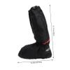 Holibanna 1pair Oxford Cloth Overshoes for Adults - Shoes Cover for Rain and Lightweight Travel Shoe Black view 2