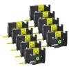 GREENCYCLE 10 Pack Compatible for Ptouch TZe-631 AZE 631 TZ631 TZ-631 1/2" 12mm 0.47 inch Laminated Black on Yellow TZ TZe Label Tapes Used in PTH110 PT-D200 PTD600 D400 Label Makers view 1