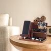 Wood Phone Docking Station for Men - Wooden Nightstand Organizer - Personalized Idea for Him, Husband, Boyfriend, Dad, Son, Boss, Colleague - Perfect for Anniversary, Birthday, Christmas, Fathers Day view 4
