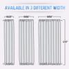 NICETOWN Pure White French Door Curtains for Front Back Window Privacy view 3