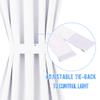 NICETOWN Pure White French Door Curtains for Front Back Window Privacy view 4