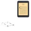 BoxWave Stand and Mount Compatible with Barnes & Noble Nook GlowLight Plus (2019 Edition 7.8 in) - Pocket Aluminum Stand 3-in-1, Portable Multi Angle Viewing Riser - Metallic Silver view 1