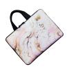 11" 11.6" 12" 12.1" 12.5" inch Laptop Carrying Bag Chromebook Case Notebook Ultrabook Bag Tablet Cover Neoprene Sleeve Fit Apple MacBook Air Samsung Google Acer HP DELL Lenovo Asus (Pink Marble) view 3