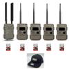 Cuddeback Cuddelink 1 L Series Home Cellular Unit Powered by Verizon or AT&T 4 Long Range IR Cameras L Series 5 16GB SD Cards 1 Hat New view 1