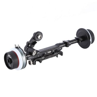 Foto4easy JTZ DP30 Dual Follow Focus with 15mm/19mm Rail Rod Clamp Sytem KIT for FS5 FS7 A7M2 A7 A7R A7S C100 C300 C500 Blackmagic URSA Mini BMCC BMPCC 4K 6K ARRI Lens Video Cinema DSLR Cameras
