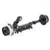 Foto4easy JTZ DP30 Dual Follow Focus with 15mm/19mm Rail Rod Clamp Sytem KIT for FS5 FS7 A7M2 A7 A7R A7S C100 C300 C500 Blackmagic URSA Mini BMCC BMPCC 4K 6K ARRI Lens Video Cinema DSLR Cameras view 1