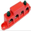 Bay Marine Supply Busbar - Made in USA  4-Post 250 Amp Stainless Steel Distribution Block - 5/16" Red - Complimentary Conductive Grease view 2