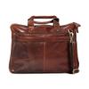 Adam Burk Leather Laptop Messenger Portfolio Shoulder Travel Bag Brown Back to 18ABP5BR view 2