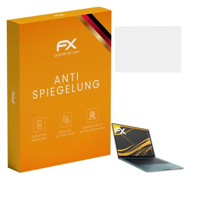 atFoliX Screen Protector compatible with Huawei MateBook X Pro 2021 Screen Protection Film, anti-reflective and shock-absorbing FX Protector Film (2X)