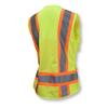 Radians Unisex Adult Safety Vest Hi Vis Green Size L, Multi, Large US view 2