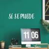 Vinyl Wall Art Decal - Si Se Puede/Yes You Can - 6" x 30" - Trendy Motivational Positive Spanish Quote Sticker for Bedroom Kids Room Playroom Living Room School Coffee Shop Office Gym Decor (White) view 1