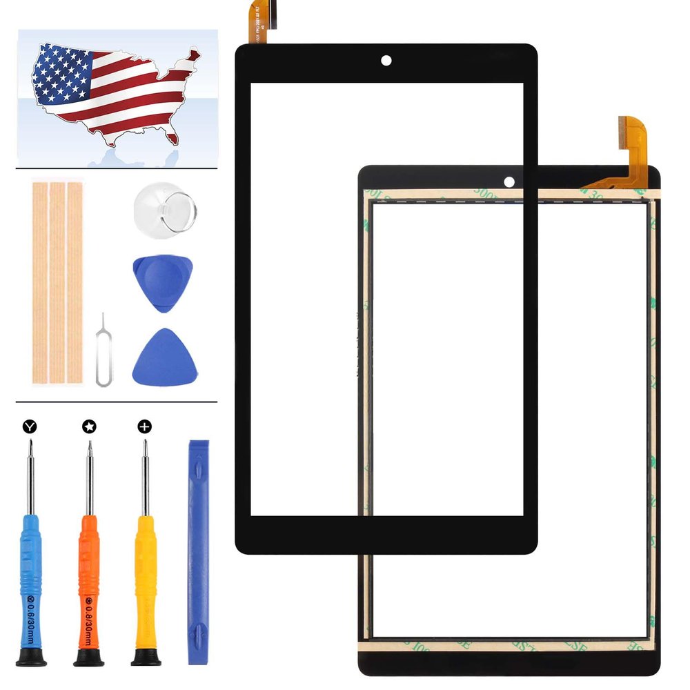 for ONN surf 8" Tablet Gen 2 100011885 2APUQW829 Touch Screen Full Digitizer Sensor Glass Panel Lens Replacement Par Kits with Repair Tools
