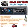 12V FM Stereo Radio w/Bluetooth USB, AUX + More 1 DIN Wired with Acty Plug & Play Harness view 2