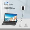 12V 2A Charger for Chuwi UBook X GemiBook Pro 14'' GemiBook 13''IPS HeroBook Pro 14.1'' IPS Pro+ 13.3 LarkBook 13.3 LincPlus P3 P4 1409 1429 P2 P1 TECLAST F5R F6 F6S F6 Plus F6 PRO F7S F7 AIR view 4
