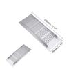 Aicosineg Sliver Aluminum Alloy Air Vents Small Rectangle Ventilation Grille Louvered Grill Covers Square Air Grilles Registers for Kitchen Sink Wardrobe Shoes Cabinet (2Pcs 7.87inx3.15in(L x W)) view 3