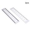 Aicosineg 2pcs Sliver Aluminum Alloy 15.75'' x 3.15'' (L x W) Air Vent Small Rectangle Ventilation Grille Louvered Grill Cover for Kitchen Sink Wardrobe Shoes Cabinet view 2