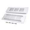 Aicosineg Sliver Aluminum Alloy Air Vents Small Rectangle Ventilation Grille Louvered Grill Covers Square Air Grilles Registers for Kitchen Sink Wardrobe Shoes Cabinet (4Pcs 5.90x1.97in(L x W)) view 1