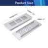 Aicosineg Sliver Aluminum Alloy Air Vents Small Rectangle Ventilation Grille Louvered Grill Covers Square Air Grilles Registers for Kitchen Sink Wardrobe Shoes Cabinet (4Pcs 5.90x1.97in(L x W)) view 3