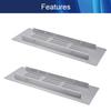 Aicosineg Sliver Aluminum Alloy Air Vents Small Rectangle Ventilation Grille Louvered Grill Covers Square Air Grilles Registers for Kitchen Sink Wardrobe Shoes Cabinet (4Pcs 5.90x1.97in(L x W)) view 4