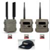 Cuddeback Cuddelink 2 + 1 Cell Home Starter Kit Long Range IR L Series with SD Cards and Hat view 1