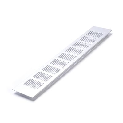 Aicosineg Aluminum Alloy Air Vents Small Rectangle Ventilation Grilles Louvered Grill Covers Square Air Grille Registers for Kitchen Sink Wardrobe Shoes Cabinet Silver(1Pcs 15.75inx 3.15in(L x W))