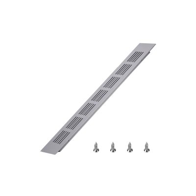 Aicosineg Air Vents Aluminum Alloy Air Vents Small Rectangle Air Grilles Square Ventilation Grilles Louvered Grill Cover for Walls Ceilings Kitchen Sink Wardrobe Shoes Cabinets Silver 11.81x1.97in
