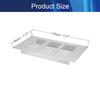 Aicosineg 2pcs Sliver Aluminum Alloy 5.90'' x 3.15'' (L x W) Air Vent Small Rectangle Ventilation Grille Louvered Grill Cover for Kitchen Sink Wardrobe Shoes Cabinet view 2